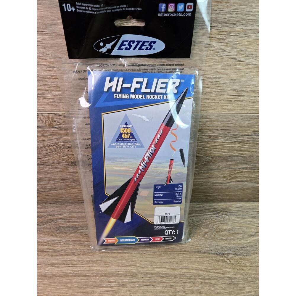 Estes 2178 Hi-Flier Flying Model Rocket Kit (Intermediate Skill Level)